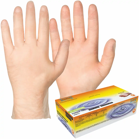 Engångshandske vinyl puderfri ftalatfri L klar Granberg 220